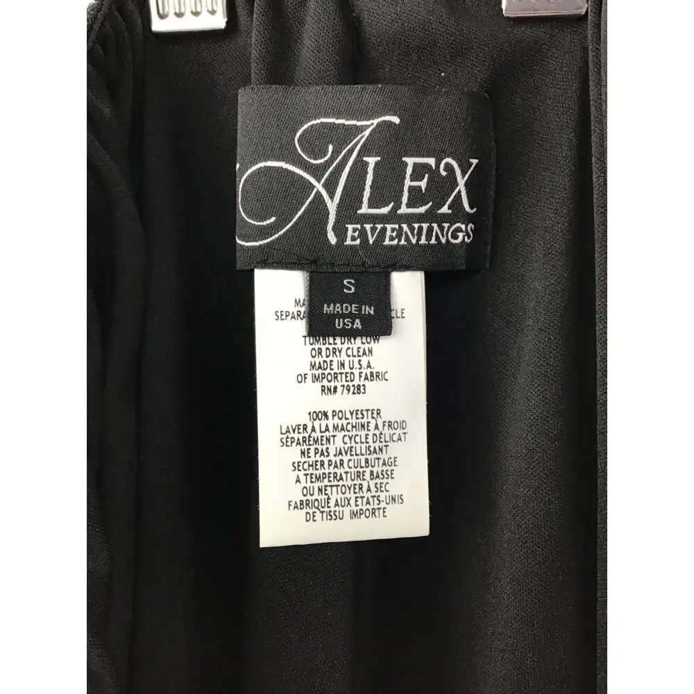 Alex Evenings Women's Black Wide Legged Trousers  Size S